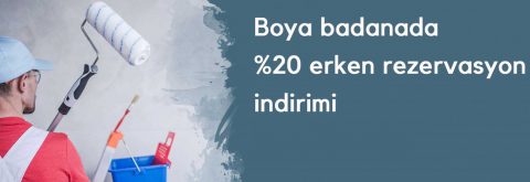Boya Badanada Erken Rezervasyon İndirimi